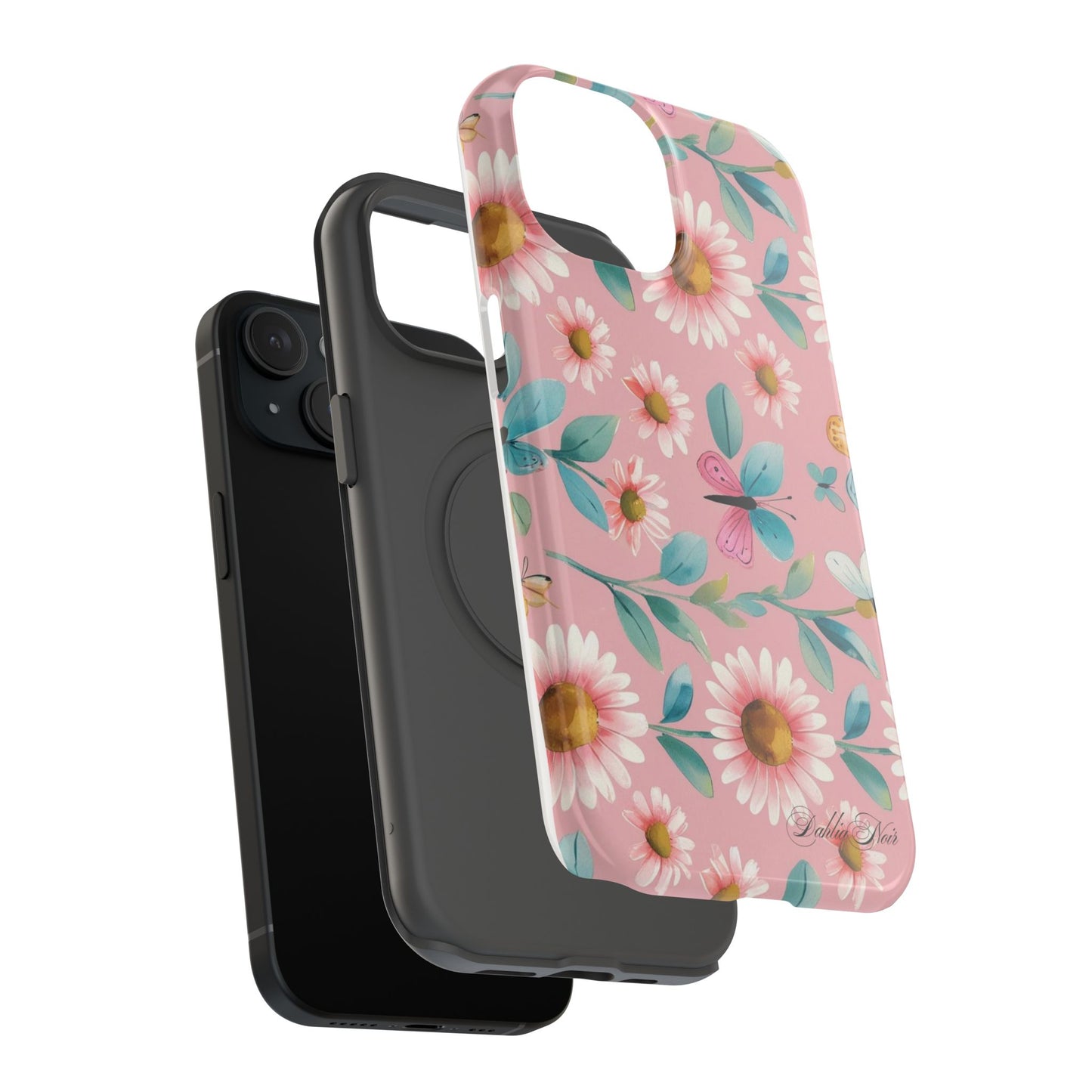 Floral Impact-Resistant Phone Case, Protective Cover for iPhone, Cute Design for Nature Lovers, Gift for Her, Summer Accessory