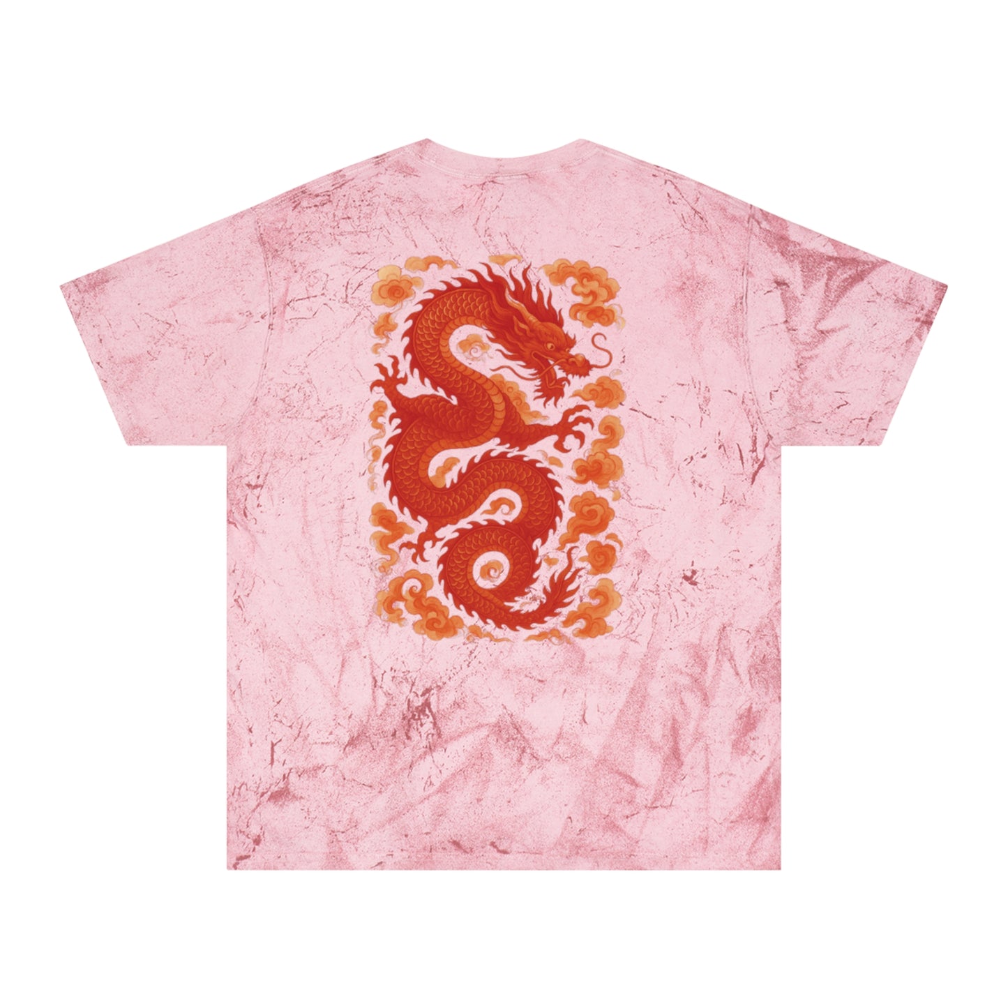 Dragon Print Unisex Color Blast T-Shirt | Vibrant Streetwear, Festival Outfit, Casualwear, Gift for Artists, Unique Fashion Statement