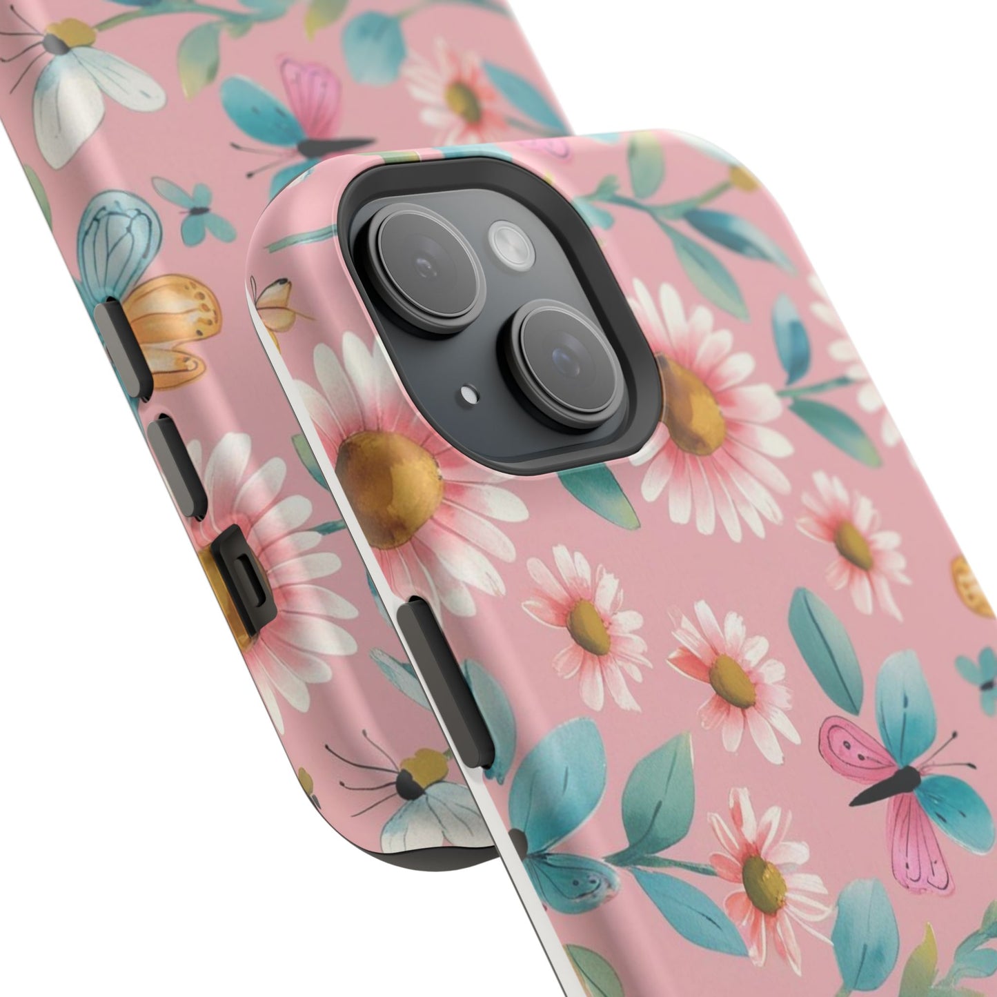 Floral Impact-Resistant Phone Case, Protective Cover for iPhone, Cute Design for Nature Lovers, Gift for Her, Summer Accessory