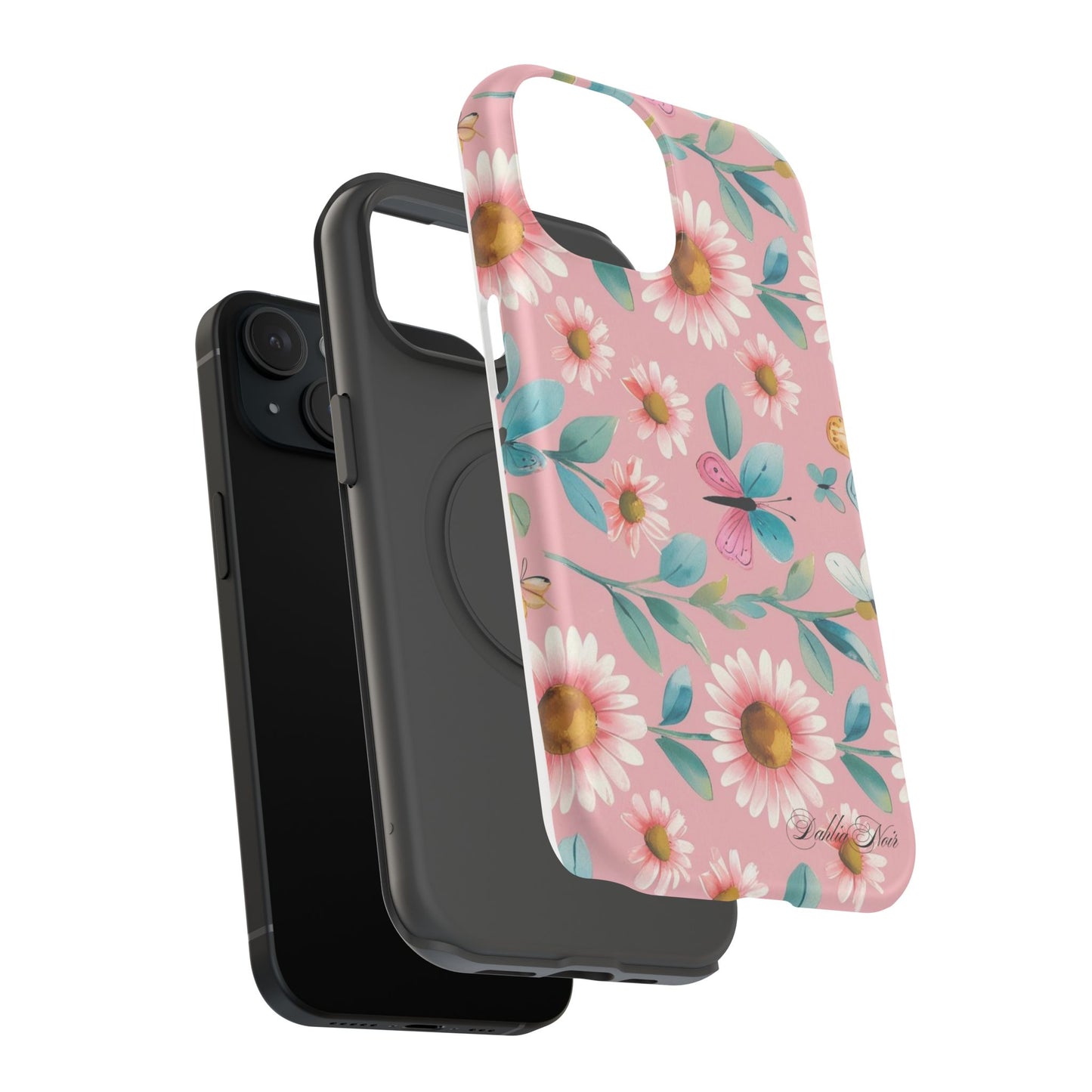 Floral Impact-Resistant Phone Case, Protective Cover for iPhone, Cute Design for Nature Lovers, Gift for Her, Summer Accessory